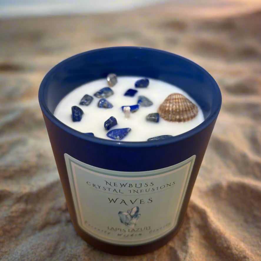 Waves~Crystal Infused Candle