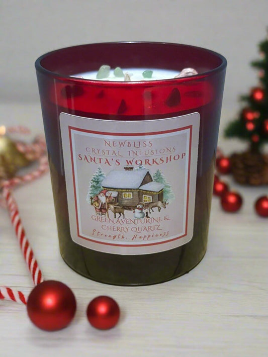 Santa's Workshop ~ Crystal Infused Candle