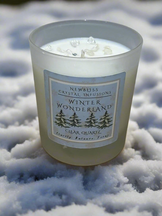 Winter Wonderland ~ Crystal Infused Candle