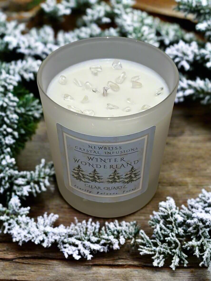 Winter Wonderland ~ Crystal Infused Candle